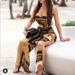 Nice side Slit Versace Style Overall